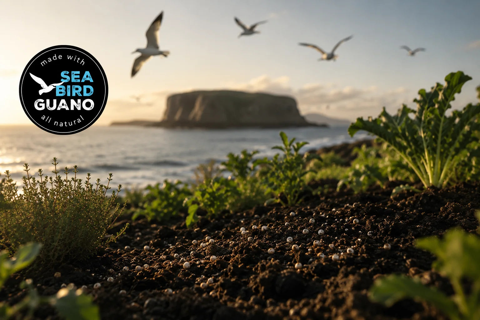 Naturally mineral-rich seabird guano